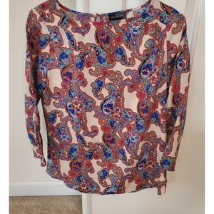 The Limited Paisley Blouse Sz S